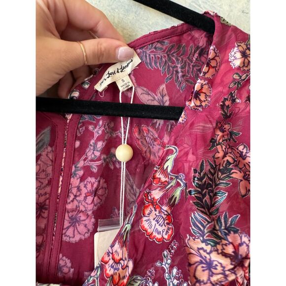 FOR LOVE AND LEMONS BERRY FLORAL ROMPER - Picture 5 of 11